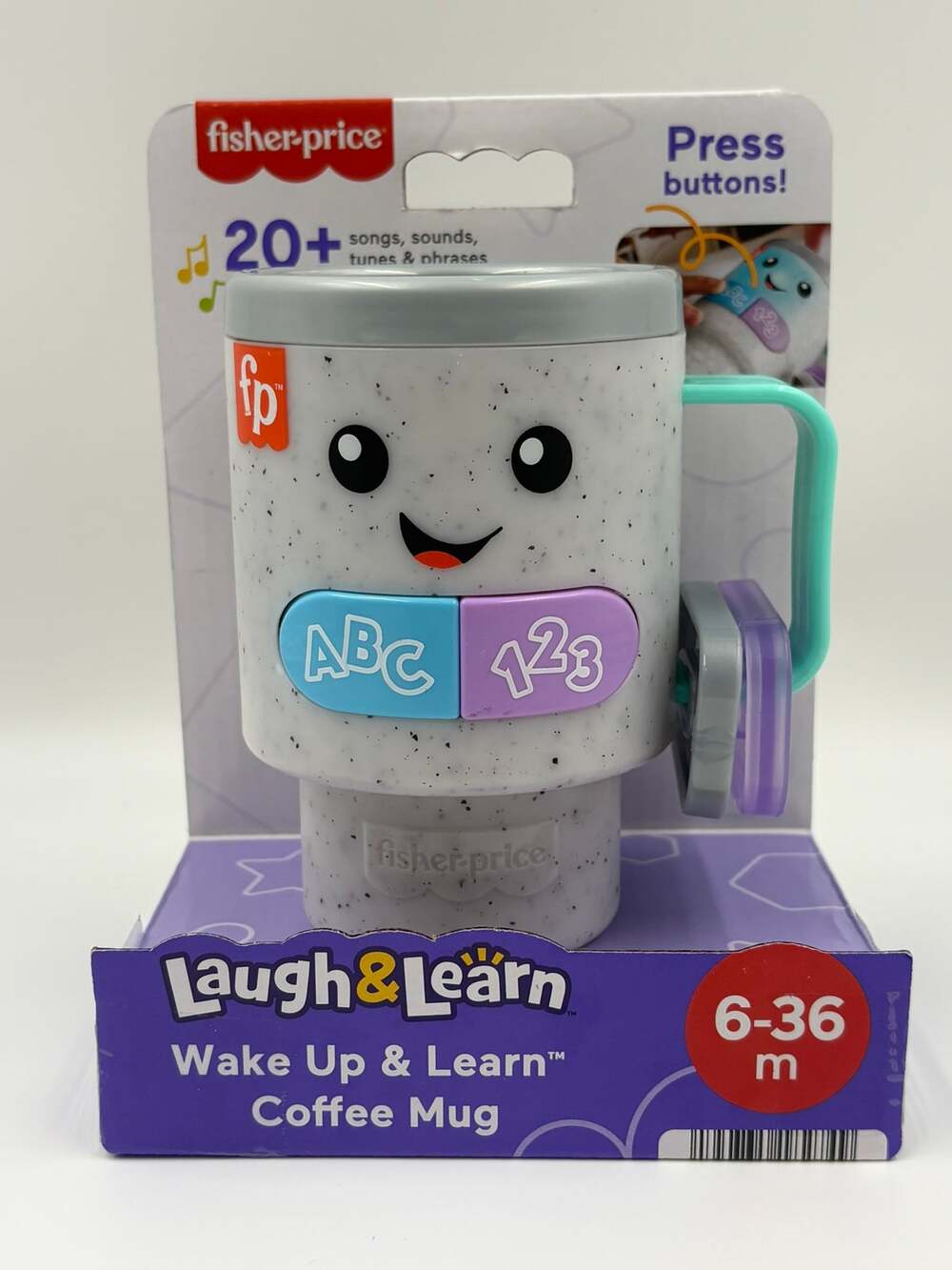Fisher Price Laugh & Learn Wake Up Coffee Mug Baby Musical Learning Toy
